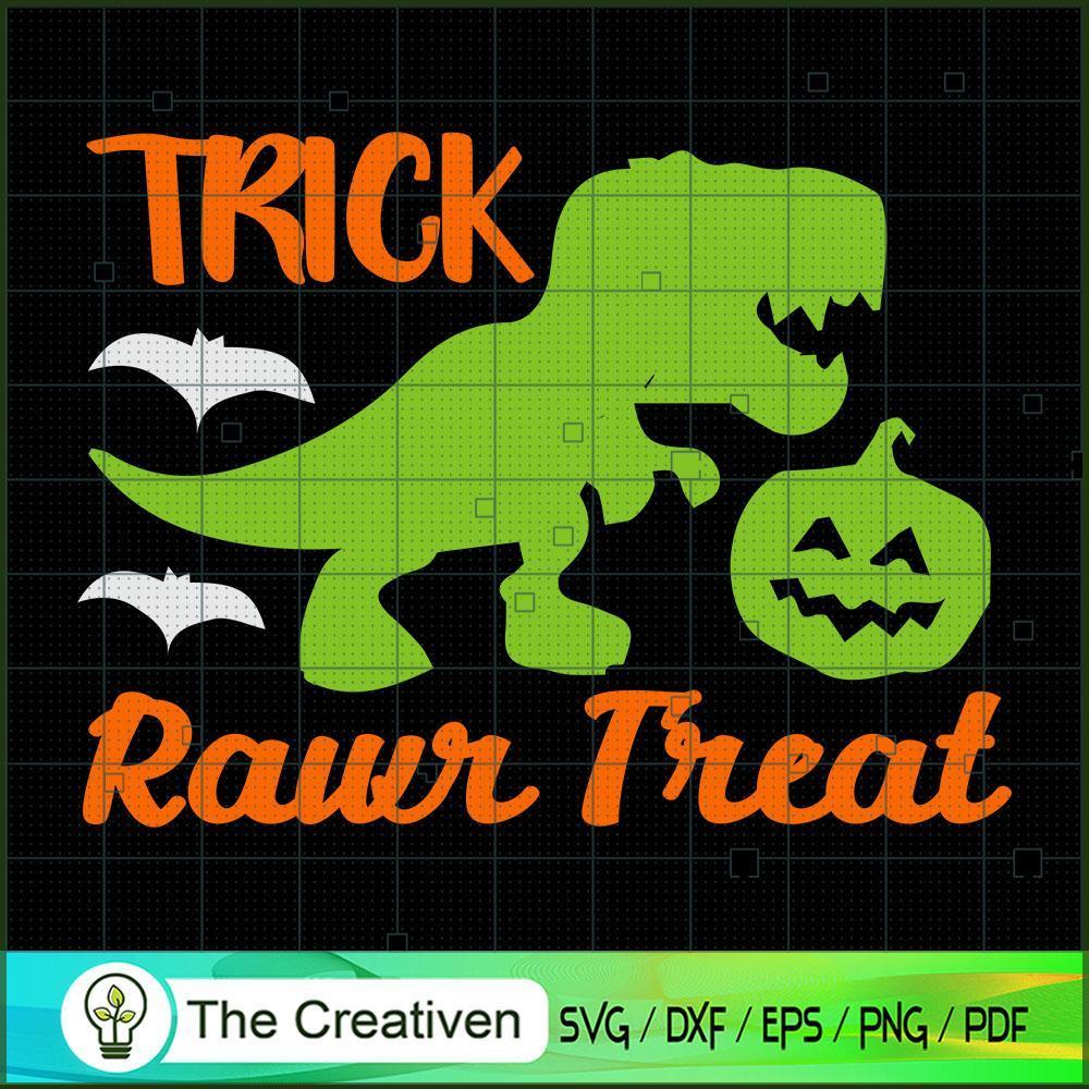 Trick Rawr Treat SVG, Halloween SVG, Horror SVG, Halloween Scary SVG 1 57 copy 1