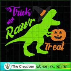 Trick Rawr Treat Halloween SVG Cut File for Cricut & Silhouette