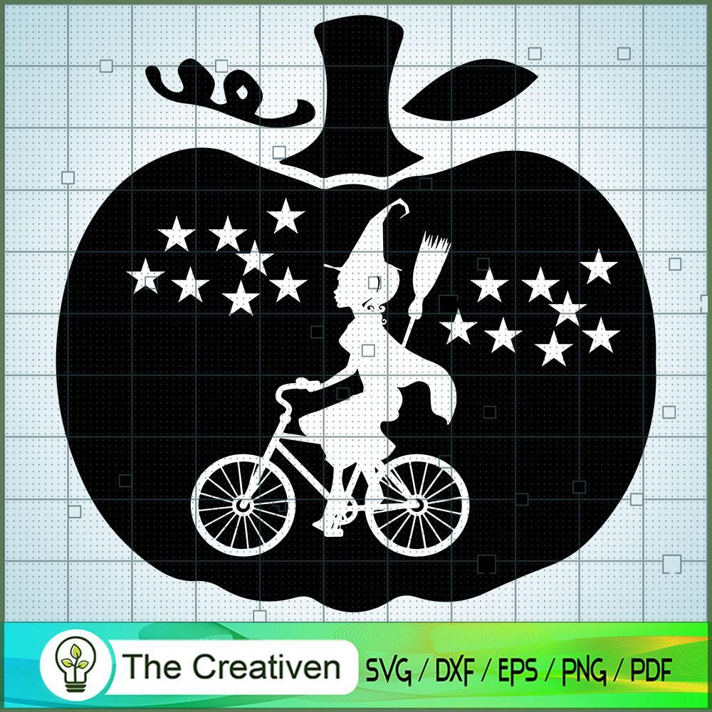 Dirt Cycling Pumpkin SVG, Halloween SVG, Horror SVG, Halloween Scary SVG 1 53 copy 1