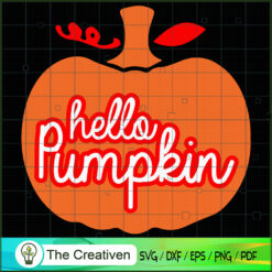Hello Pumpkin SVG Cut File for Cricut & Silhouette