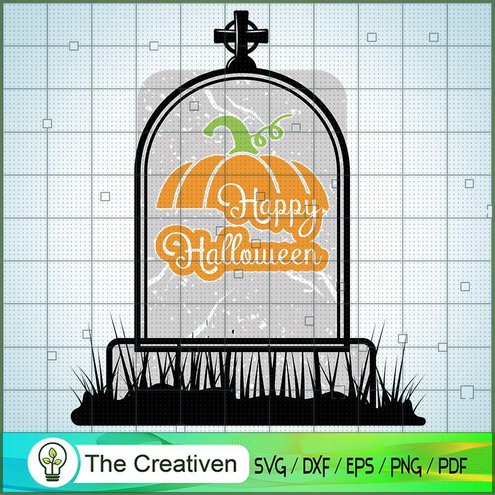 Happy Halloween Headstone SVG, Halloween SVG, Horror SVG, Halloween Scary SVG 1 3 copy 4
