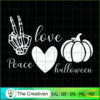Peace Love Halloween SVG, Halloween SVG, Horror SVG, Halloween Scary SVG 3 1 copy 4