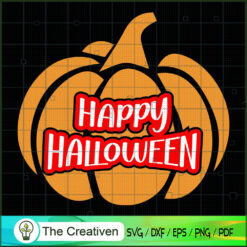 Happy Halloween Pumpkin SVG Cut File for Cricut & Silhouette
