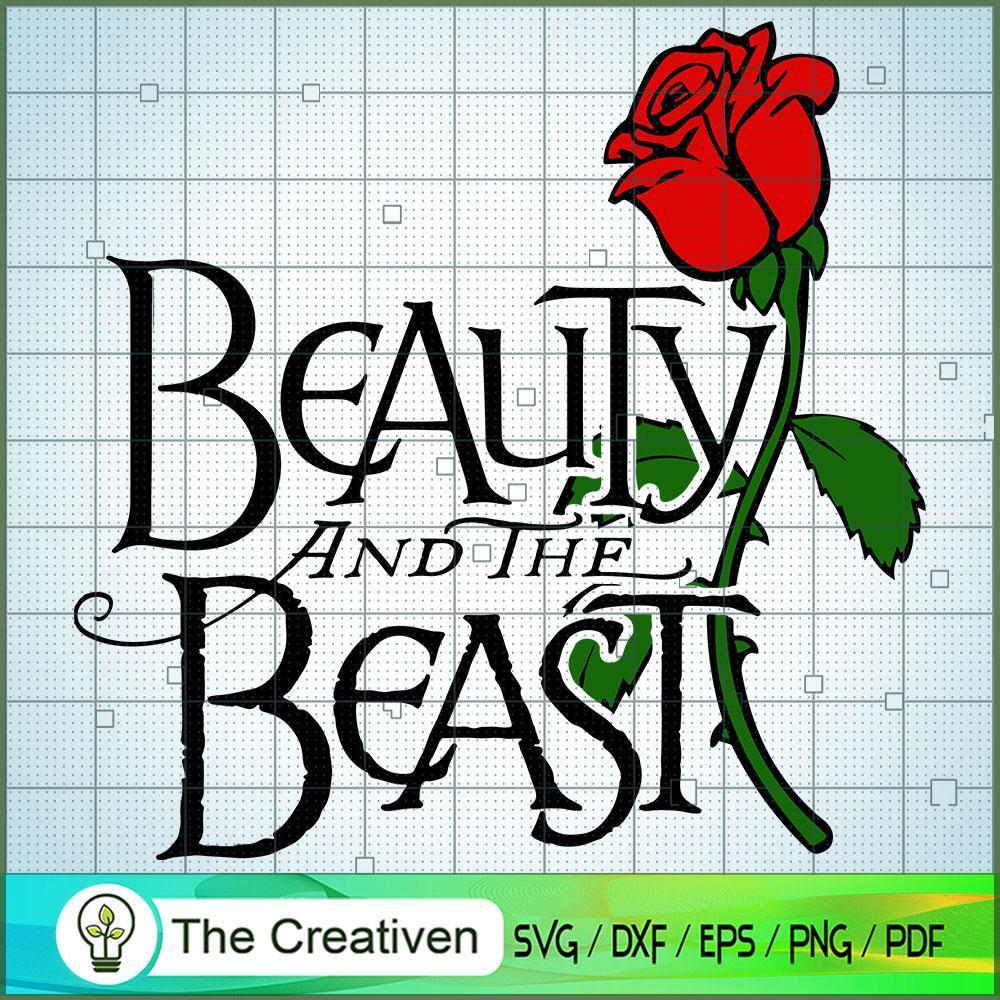 Beauty And The Beast Flower Quotes SVG, Beauty And The Beast SVG, Cartoon Movie SVG, Disney SVG 1 fl7 copy