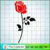 Red Rose SVG Cut File for Cricut & Silhouette 2 fl2 copy