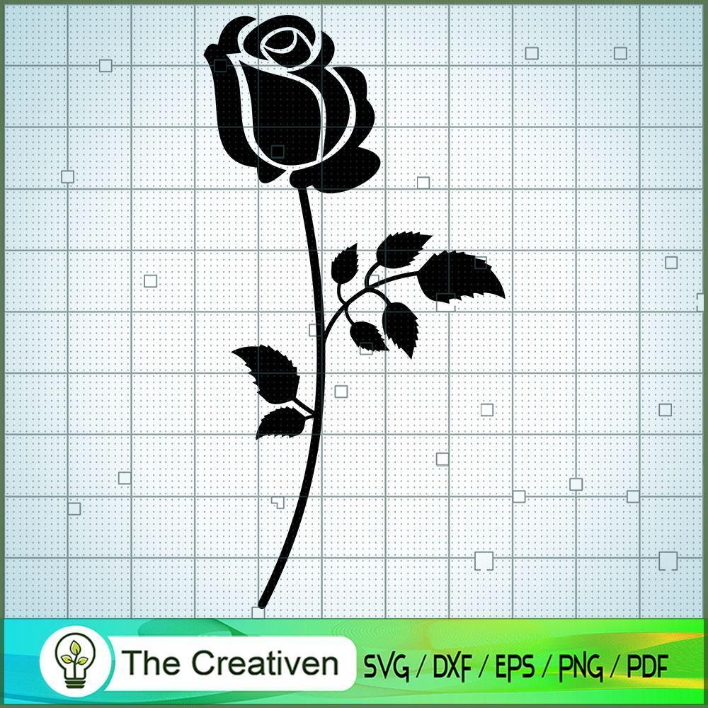 Black Rose SVG Cut File for Cricut & Silhouette 1 Black Rose SVG Cut File for Cricut & Silhouette