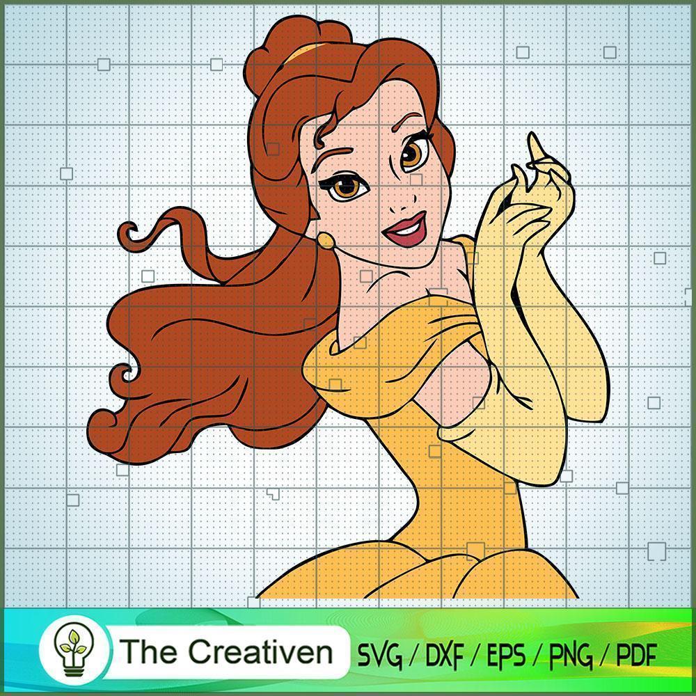 Belle Colorful SVG Cut File for Cricut & Silhouette 1 Belle Colorful SVG Cut File for Cricut & Silhouette