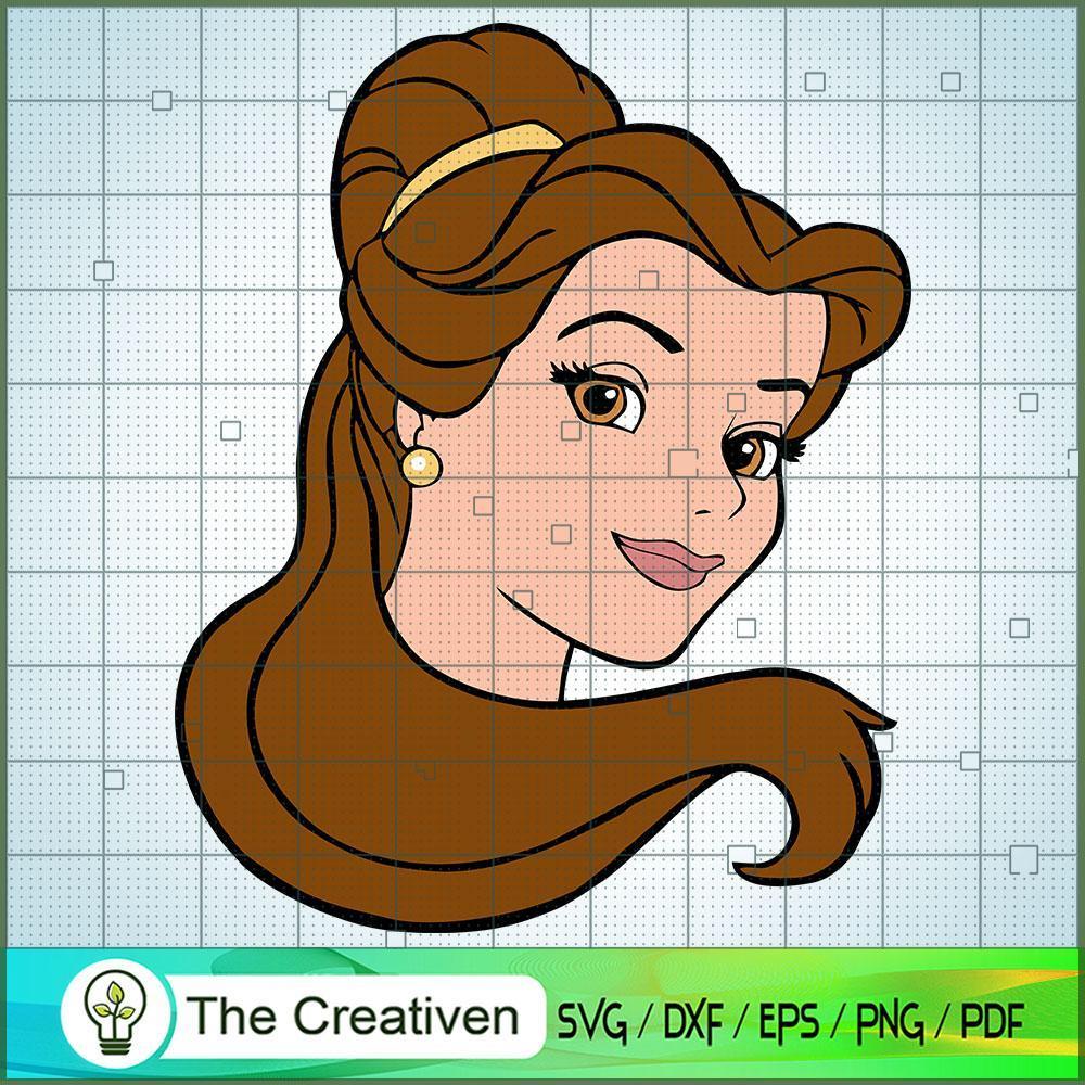 Belle Head SVG Cut File for Cricut & Silhouette 1 Belle Head SVG Cut File for Cricut & Silhouette