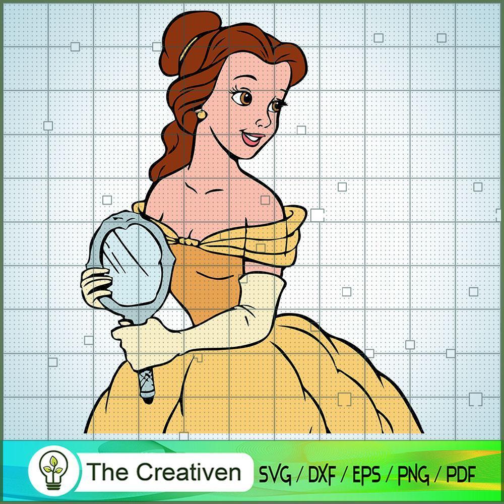 Belle Mirror SVG Cut File for Cricut & Silhouette 1 Belle Mirror SVG Cut File for Cricut & Silhouette