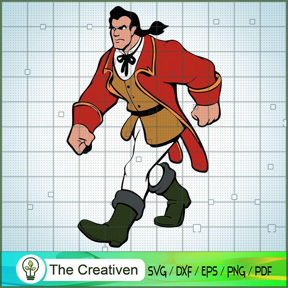 Gaston Strong Man SVG Cut File for Cricut & Silhouette 1 Gaston Strong Man SVG Cut File for Cricut & Silhouette