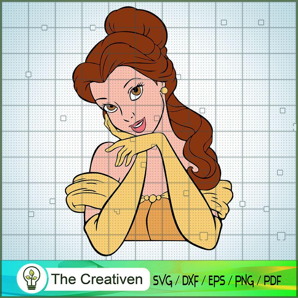 Belle Princess SVG Cut File for Cricut & Silhouette Design 27091 1 Belle Princess SVG Cut File for Cricut & Silhouette Design 27091
