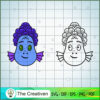 Daniela Paguro Color And Outline Face SVG, Luca SVG, Cartoon SVG 2 Luca 0013 copy
