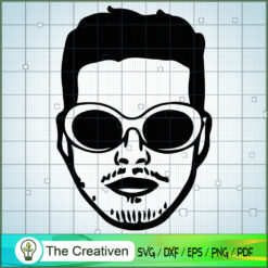 J Balvin Funny Face SVG Cut File for Cricut & Silhouette