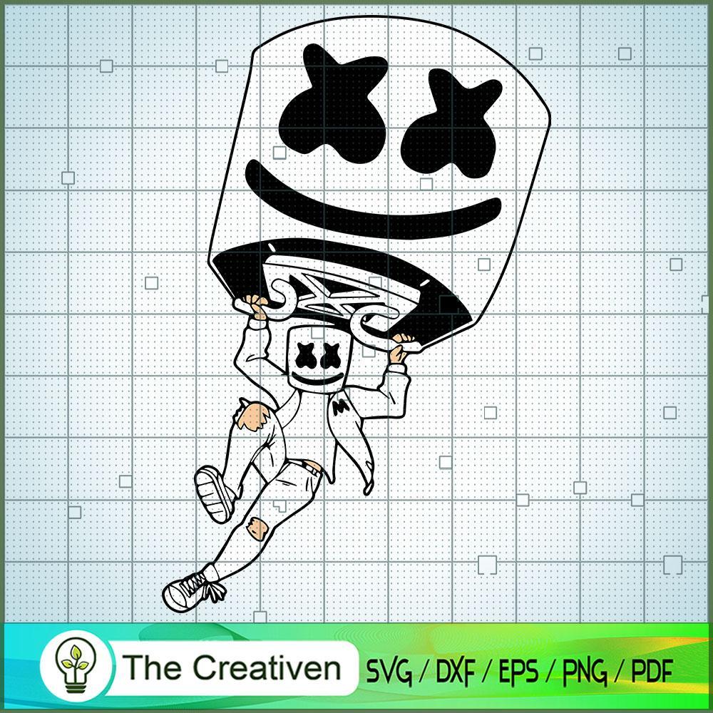 Marshmello Hot Air Balloon SVG, Marshmello SVG, DJ SVG, Producer SVG 1 dj marshmello 007 copy