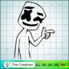 Sad Boy Marshmello SVG, Marshmello SVG, DJ SVG, Producer SVG 3 DJ marshmello 13.svg copy