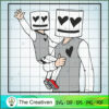 Dad And Son Marshmello Hat SVG, Marshmello SVG, DJ SVG, Producer SVG 3 12 copy 1