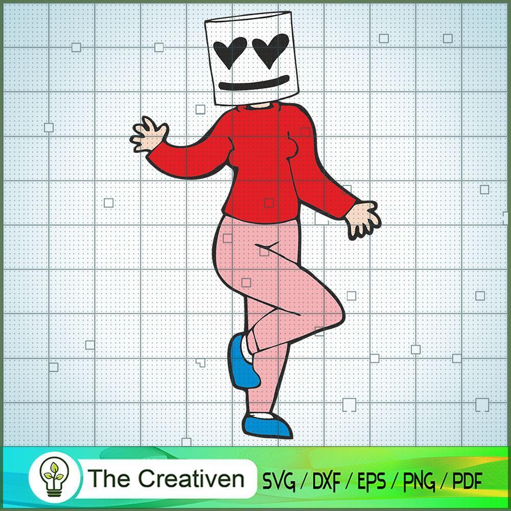 Marshmello Girl SVG, Marshmello SVG, DJ SVG, Producer SVG 1 5 copy 1