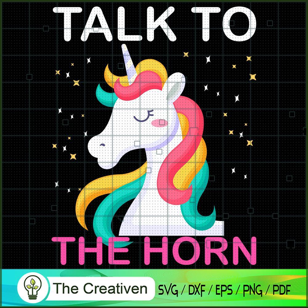 Talk To The Horn SVG Cut File for Cricut & Silhouette 1 Talk To The Horn SVG Cut File for Cricut & Silhouette