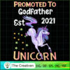 Promoted To Godfather Est 20 SVG Cut File for Cricut