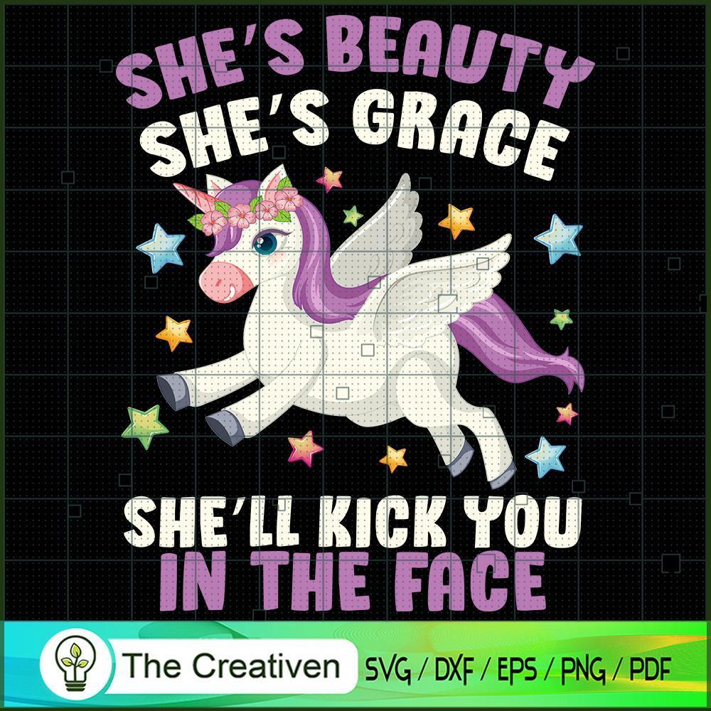 She's Beauty She's Grace She SVG Cut File for Cricut 1 She's Beauty She's Grace She SVG Cut File for Cricut