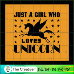 Just A Boy Who Lovers Unicor SVG Cut File for Cricut Design 26684