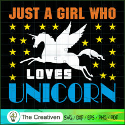 Just A Boy Who Lovers Unicor SVG Cut File for Cricut Design 26673