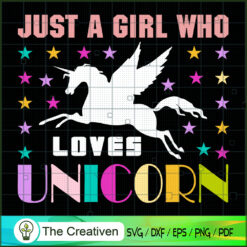 Just A Boy Who Lovers Unicor SVG Cut File for Cricut Design 26672