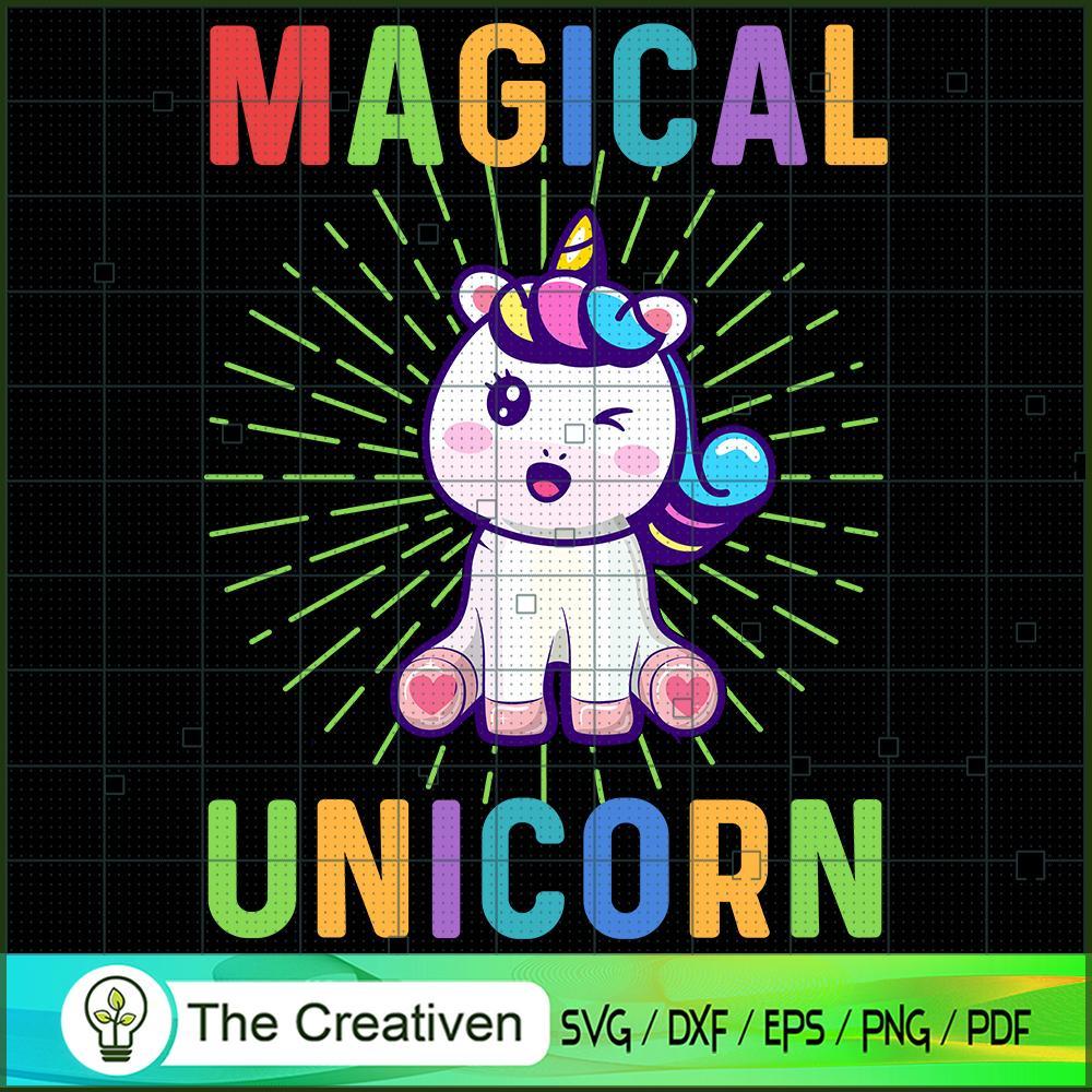 Magical Unicorn SVG Cut File for Cricut & Silhouette 1 Magical Unicorn SVG Cut File for Cricut & Silhouette