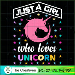 Just A Boy Who Lovers Unicor SVG Cut File for Cricut Design 26605