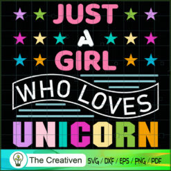 Just A Boy Who Lovers Unicor SVG Cut File for Cricut Design 26602