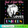 Just A Boy Who Lovers Unicor SVG Cut File for Cricut Design 26599