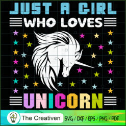Just A Boy Who Lovers Unicor SVG Cut File for Cricut Design 26575