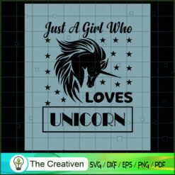Just A Boy Who Lovers Unicor SVG Cut File for Cricut Design 26576