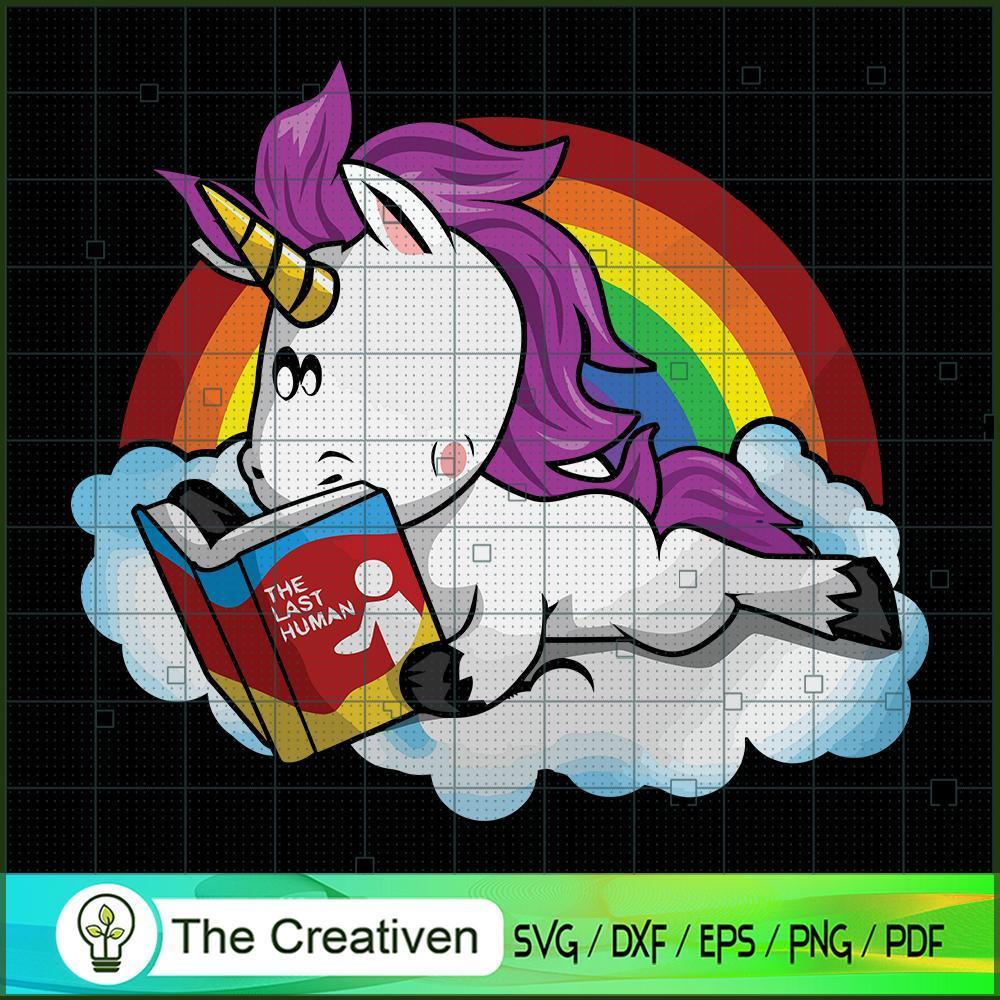 Unicorn Reading Book SVG Cut File for Cricut & Silhouette 1 Unicorn Reading Book SVG Cut File for Cricut & Silhouette
