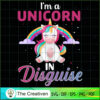 Beautiful I'm A Unicorn In D SVG Cut File for Cricut