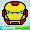 The Iron Man Head Lego SVG Cut File for Cricut & Silhouette