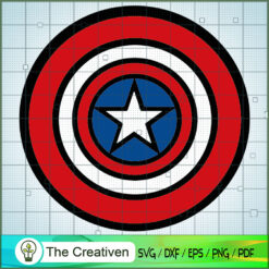 The Captain America Shield Lego SVG Cut File for Cricut & Silhouette