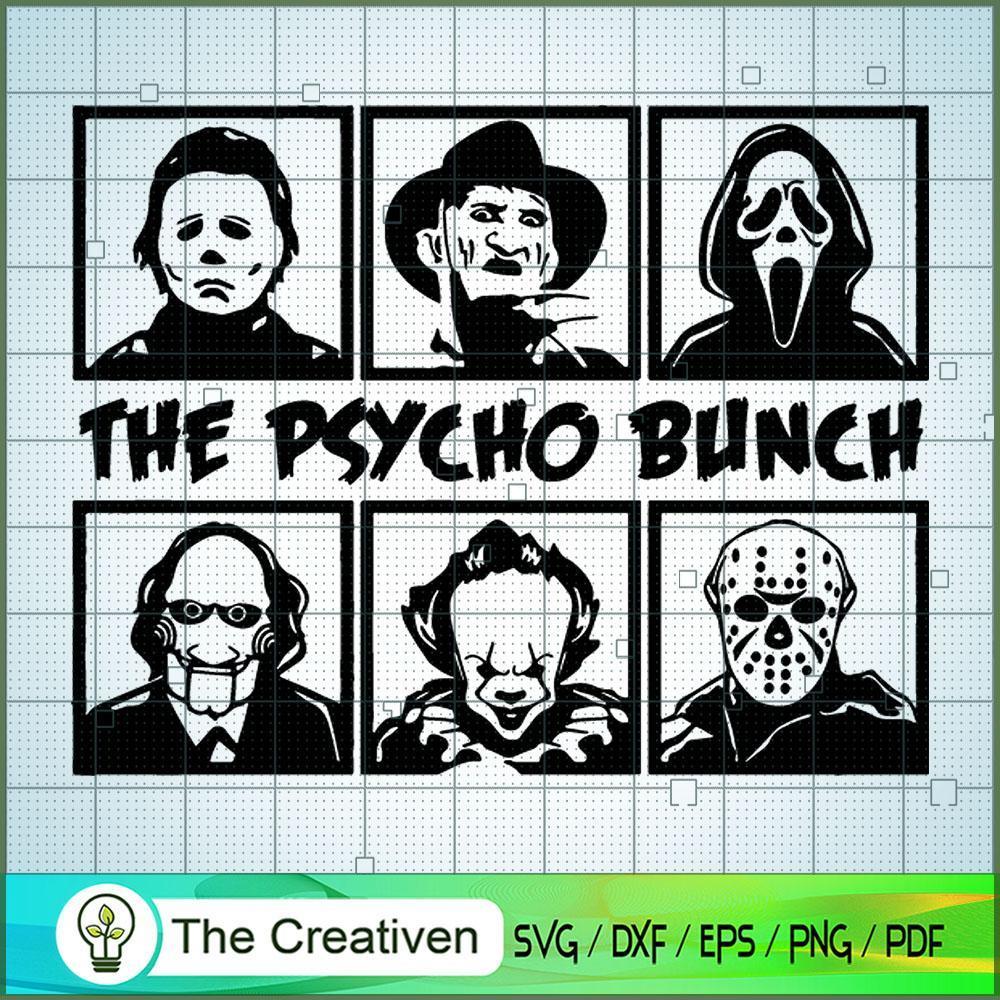 The Psycho Bunch Horror Halloween SVG Cut File for Cricut & Silhouette 1 The Psycho Bunch Horror Halloween SVG Cut File for Cricut & Silhouette