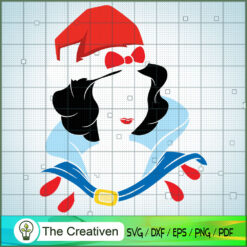 Snow White Colorful Christmas Hat SVG Cut File for Cricut & Silhouette