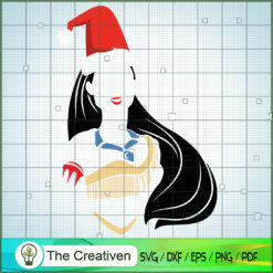 Pocahontas Colorful Christmas Hat SVG Cut File for Cricut & Silhouette