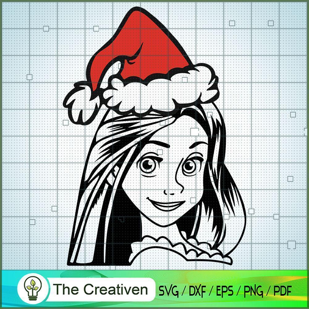 Princess Disney Christmas Hat SVG, Disney Princess SVG, Christmas SVG 1 Princess Disney Christmas Hat SVG, Disney Princess SVG, Christmas SVG