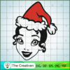 Belle Princess Christmas Hat SVG, Disney Princess SVG, Christmas SVG 2 2 bw copy