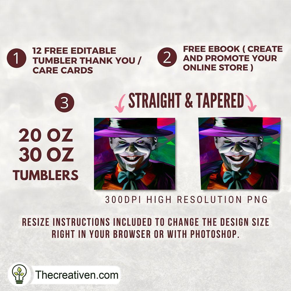 Best Joker Full Tumbler Wrap Tumbler Wrap – Digital Download 2 Best Joker Full Tumbler Wrap Tumbler Wrap – Digital Download - Image 2