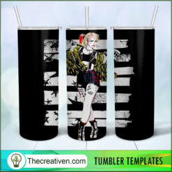 Harley Quinn Full Tumbler Wrap Tumbler Wrap – Digital Download