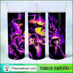 Stranger Things Poster Full Tumbler Wrap Tumbler Wrap Design 49362