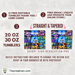 Alternative view of Sonic Tumbler Wrap – Digital Download
