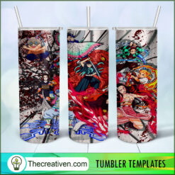 Kimetsu No Yaiba Squad Fightin Tumbler Wrap Download