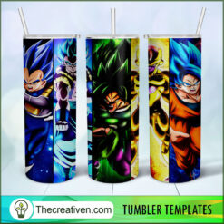 Goku Tumbler Wrap – Digital Download Design 49289