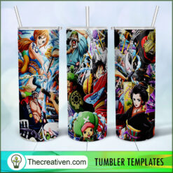 One Piece Squad Full Tumbler Wrap Tumbler Wrap – Digital Download
