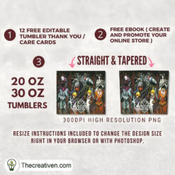 Alternative view of Overlord Squad Full Tumbler Wrap Tumbler Wrap – Digital Download